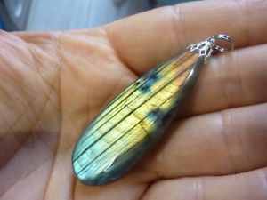 【送料無料】ネックレス ペンダントpendentif protection labradorite ref 0507|hokushin