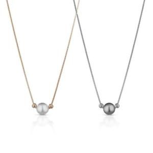 【送料無料】ネックレス アルジェントペルラcollana donna montenapoleone argento 925 ros perla bianca grigia|hokushin
