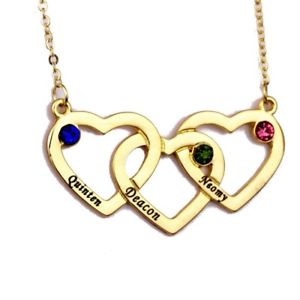 【送料無料】ネックレス トリプルクランプゴールデンボックスcollier triple coeur 3 prnoms dor cret cadeau lamp;d|hokushin
