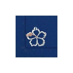 【送料無料】ネックレス　ピンクバラシルバーハワイアンフローティングハイビスカスペンダントrose rose argent 925 hawaen ouvert flottant fleur dhibiscus pendentif 25mm