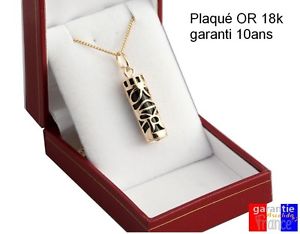 【送料無料】ネックレス　シルバーゴールドドアチェーンpendentif amulette porte bonheur tiki en argent ou plaqu or avec chaine 50cm｜hokushin