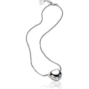 【送料無料】ネックレス ペルラビアンカクオーレcollana girocollo breil bloom tj1075 acciaio inossidabile perla bianca cuore|hokushin