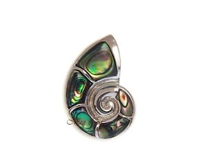 【送料無料】ネックレス　スターリングシルバーノーチラスハワイアンアワビパウアシェルen argent sterling 925 hawaen nautilus abalone coquillage paua 15,386円