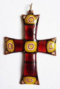 【送料無料】ネックレス ジュエルクロスエナメルエナメルクロスペンダントcroix pendentif en mail vers 1920 bijou cross enamel|hokushin