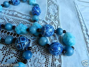 【送料無料】ネックレス　ハードビーズクラスプｌｇフェーズネックレスビンテージcollier sautoir vintage en perles dures beau fermoir 80 lg 3ph｜hokushin 12,565円