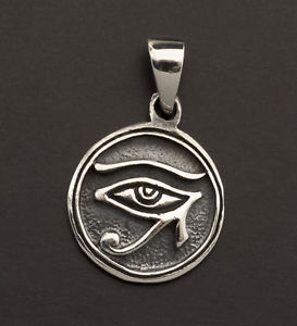 【送料無料】ネックレス ホルスエジプトシルバーメダルmedaille pendentif oeil dhorus oudjat egypte ancienne argent 925 2g w15 10012|hokushin