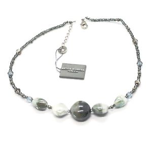 【送料無料】ネックレス　ベネチアコンディムラーノベージュcollana antica murrina venezia con vetro di murano grigio beige bianco co981a12｜hokushin