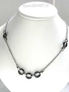 【送料無料】ネックレス クリップブラックセラミックスチールフランスcollier ceramique noire et acier fabrication franaise bijoux altesse|hokushin