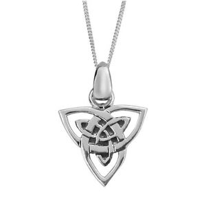 【送料無料】ネックレス　ダブルセルティックトリプルノードシルバーペンダントマッシフceltique double noeud triple pendentif argent massif