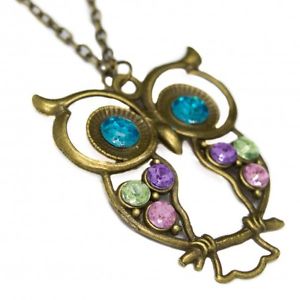 【送料無料】ネックレス　ネックレスファッションフクロウファッションcollier sautoir fashion hiboux avec des yeux bleus, pour femme fashion｜hokushin
