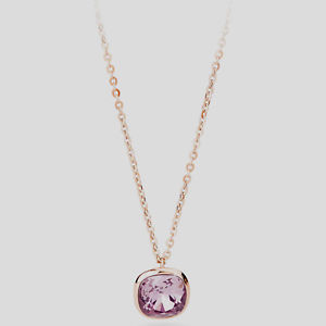 【送料無料】ネックレス ローズコンヌォーヴァbrosway ,collana ntring, in acciaio rose con swarovsky , 46cm btn42, nuova|hokushin