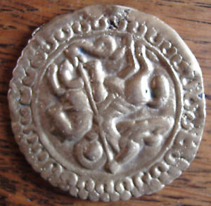 【送料無料】ネックレス　メダルmdaille ancienne alliage dor dun chevalier 55mm , paisseur 2mm, 45g 15,826円