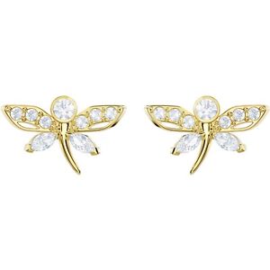 【送料無料】ネックレス　スワロフスキースタッドトンボイヤリングorecchini swarovski stud magnetic dragonfly 5429352 earrings libellula oro