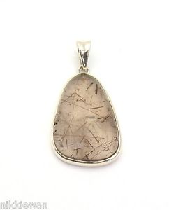 【送料無料】ネックレス　スターリングシルバーレッドブラウンクォーツルチルargent sterling rougemarron rutile quartz bijoux pendentif 3183