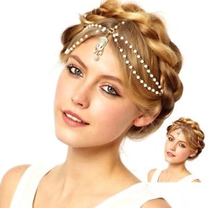【送料無料】ネックレス　フロンタルペンダントチェーンホワイトレッドbijou de tte perles avec pendentif frontal chaine strass dore blanc ou rouge｜hokushin