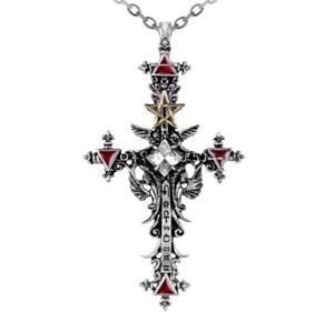 【送料無料】ネックレス　クロスローマペンダントアンクゴシックilluminati croix pentagramme pendentif romain ankh alchemy gothic p397 16,086円
