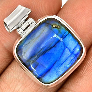 【送料無料】ネックレス ペンダントマウントシルバーpendentif protection labradorite monture argent 925 ref 4836|hokushin