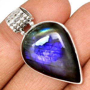 【送料無料】ネックレス　ペンダントケースマウントpendentif protection labradorite violet trs rare monture argent 925 ref 0415 18,735円