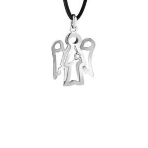【送料無料】ネックレス　ロベルトオロビアンコｋｔroberto giannotti collana angeli nkt166 oro bianco 9kt 375 pendente laccio