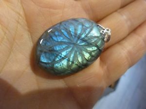 【送料無料】ネックレス　ペンダントpendentif protection labradorite ref 8686｜hokushin 17,486円