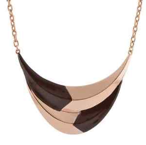 【送料無料】ネックレス　ファンタジーブラウンファッショントレンドシックcollier plastron fantaisie dor brun fashion tendance chic femme｜hokushin