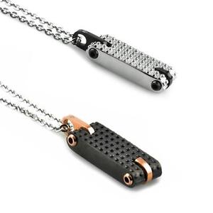 【送料無料】ネックレス　コンボールcollana uomo aragonesi boule in acciaio pvd bicolore con piastra pallinata｜hokushin