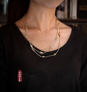 【送料無料】ネックレス　クリップチェーンエンドオリジナルバロックレトロcollier trois rangs chaine leger fin gomtrique baroque original retro xxl 1｜hokushin