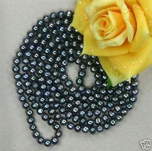 【送料無料】ネックレス　ネックレス78 mm,noir, perles de culture,collier ,80cm