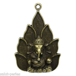 【送料無料】ネックレス　アクセサリペンダントブロンズ25 pendentifs accessoire breloque bouddha elephant bronze 53x36cm｜hokushin