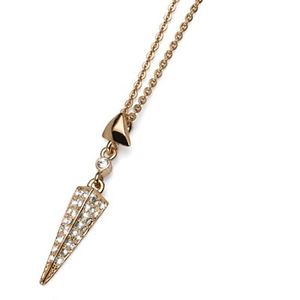 【送料無料】ネックレス　イエローゴールドカラーオリバーウェーバーor jaune pointes collier lments cristaux oliver weber gal
