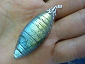 【送料無料】ネックレス ペンダントpendentif protection labradorite 9,1 gr ref 0101|hokushin