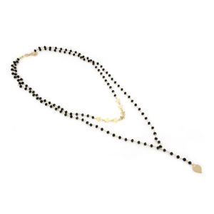 【送料無料】ネックレス アルジェントnouvelle annoncecollana doppio filo in argento 925 agata nera|hokushin