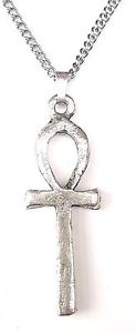 【送料無料】ネックレス　アンクイギリスペンダントankh pendentif fabriqu la main en tain massif au royaumeuni｜hokushin