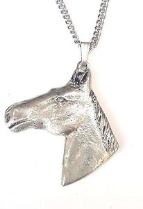 【送料無料】ネックレス　イギリスペンダントtte de cheval pendentif fabriqu la main en tain massif au royaumeuni｜hokushin