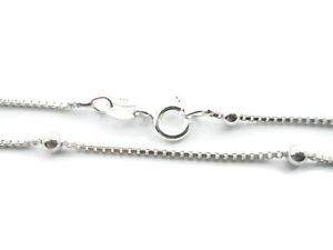 送料無料 ネックレス アルジェントコンパリーニディイタリア1 Catenina Argento 925 Veneziana Con Pallini Di 3 Mm Lunga 55 Cm