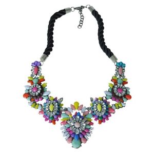 【送料無料】ネックレス　ラグジュアリークリスタルチェーンネックレスビーチ2xchaine collier sautoir de luxe colore strass cristal boheme plage bijouxi9u7｜hokushin