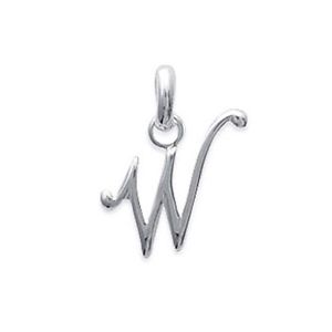 【送料無料】ネックレス　ペンダントシルバークラシックpendentif initiale lettre w classique en argent 925 neuf｜hokushin