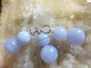 【送料無料】ネックレス　ユニットpendentif znitude calcdoine bleue a lunit