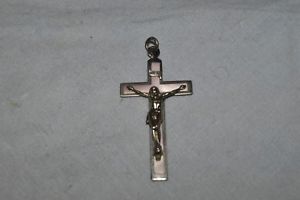 【送料無料】ネックレス　クロスキリストペンダントbelle croix le christ pendentif en metal argente