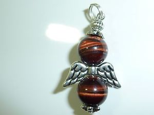 【送料無料】ネックレス　ブルpendentif oeil de taureau perles 10mm ailes dange