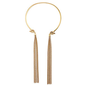 【送料無料】ネックレス　リジッドカラーポンポンミニパールロングチェーンオリジナルcollier rigid dor ras du cou pompon mini perle chaine long original qt11