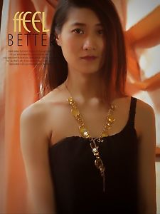 【送料無料】ネックレス　ロングネックレスチェーンイエローゴールドメッキレトロレジェドロップcollier long chaine sautoir dor goutte jaune plaqu or retro leger qt12 13,305円