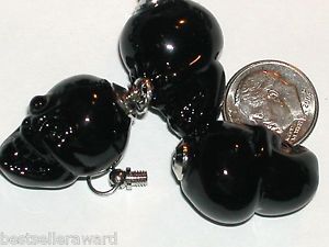 【送料無料】ネックレス　ガラスパフュームペンダントネジ1 petit verre tte de mort bouteille potion parfum noir pendentif halloween vis