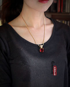 【送料無料】ネックレス　クリップアールデコレッドレトロオリジナルバロックcollier pendantif art deco rouge vermeil carr retro baroque original dz 1｜hokushin