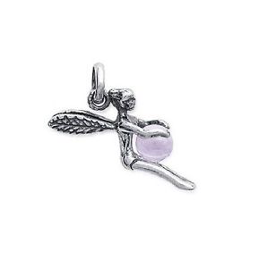 【送料無料】ネックレス　ティンカーベルmagnifique pendentif fe clochette argent amp; amethyste neuf