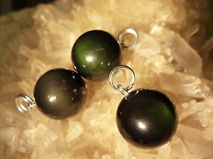 【送料無料】ネックレス　アイセレステpendentif obsidienne oeil celeste 1,4 cm vendu a lunitee