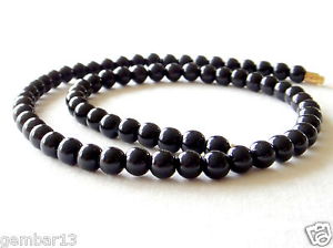 【送料無料】ネックレス　オニキスネックレスラウンドビーズミリオニキスonyx noir collier 6mm vritable naturel perles rondes 6 mm onyx noir perles