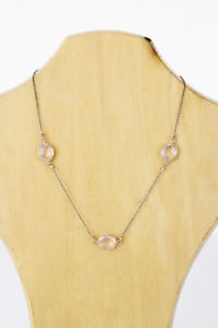 【送料無料】ネックレス　ｋピンクゴールドstudio argent 18k rose or sur collier en argent fin