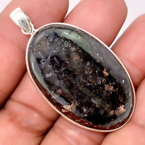 【送料無料】ネックレス マウントpendentif nuummite vritable monture argent 925 rare ref 9318