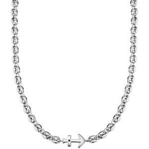 【送料無料】ネックレス　アンコラスワロフスキーcollana uomo morellato nobile sakb01 acciaio ancora swarovski nero